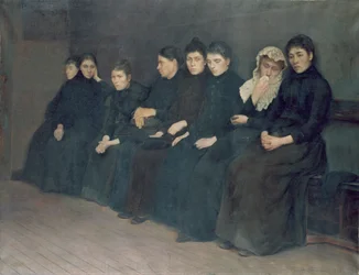 Warten in der Klinik, 1888